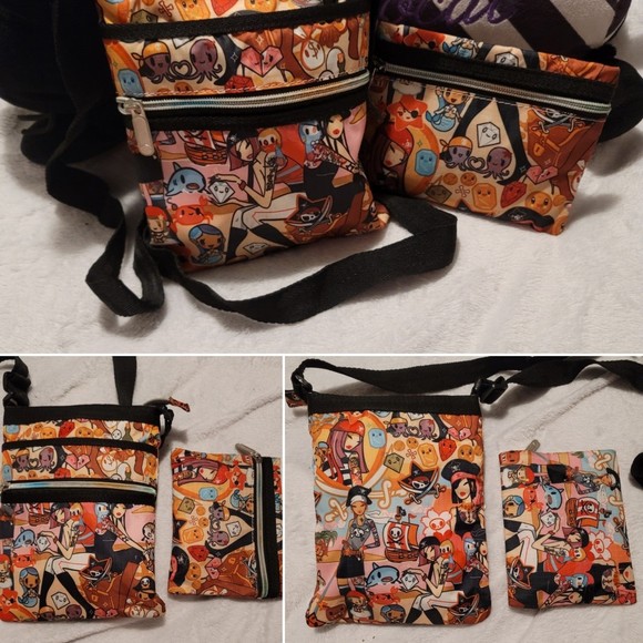Tokidoki Crossbody Bag Purse & Pouch Pirate Girl - Picture 9 of 11